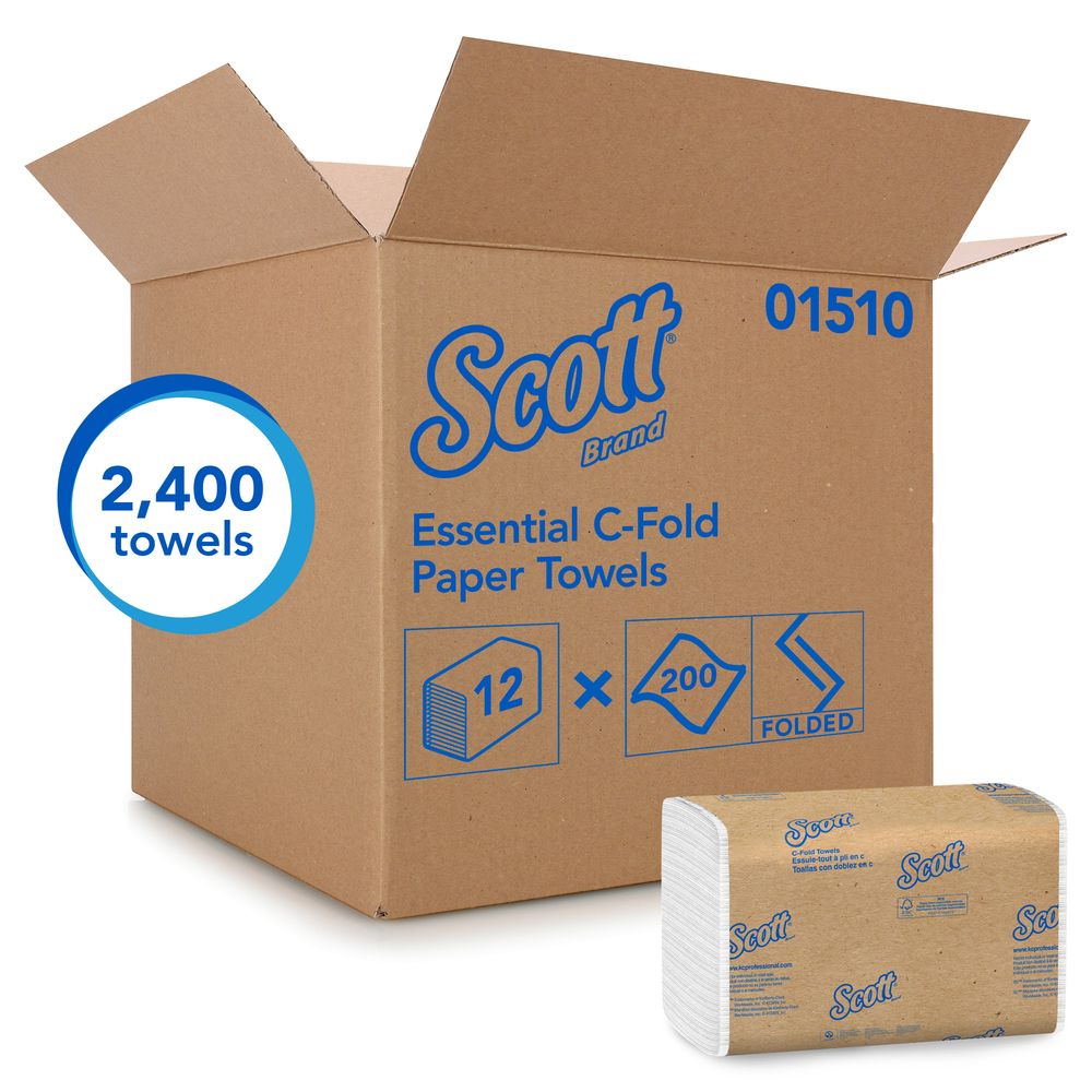 Image 2 of Scott Essential Multifold Paper Towels (C, Single & Multi-Fold)