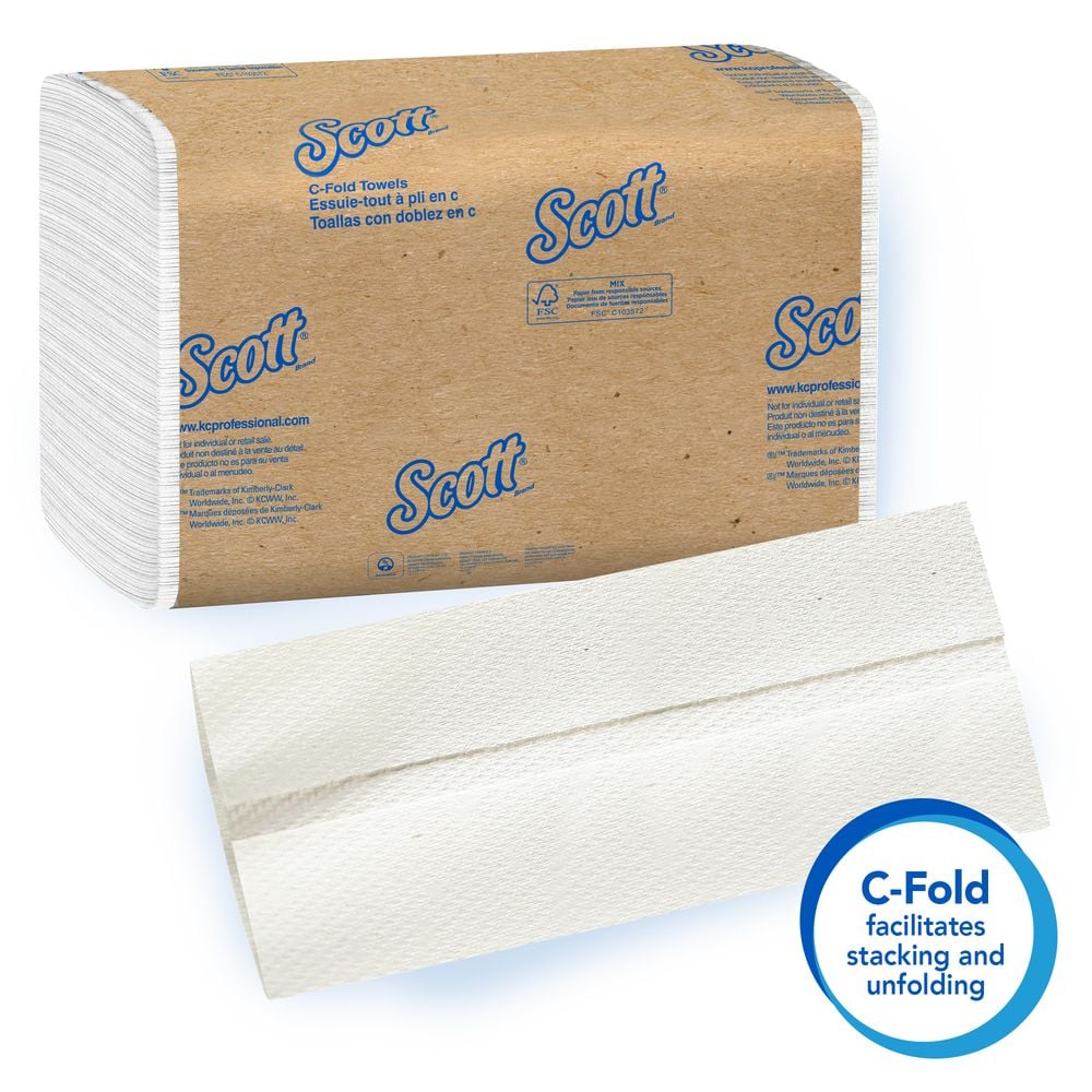 Image 4 of Scott Essential Multifold Paper Towels (C, Single & Multi-Fold)
