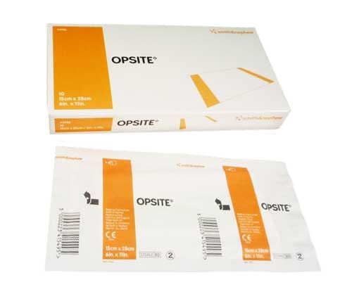 OpSite 11 x 11-3/4 Inch Transparent Film Dressing 4987