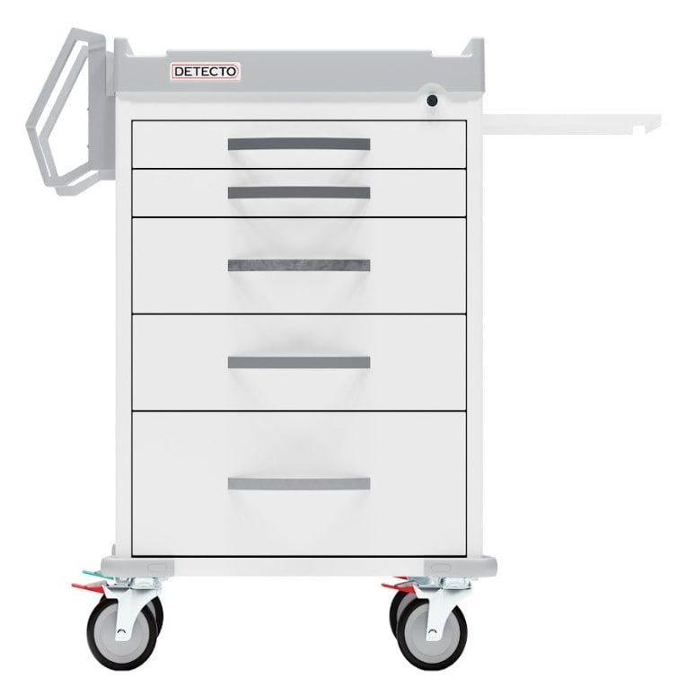 5-Drawer Cart With Tray - Front View