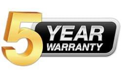 5-Year Warranty