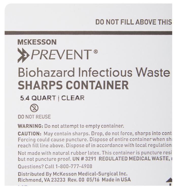 Container Safety Label