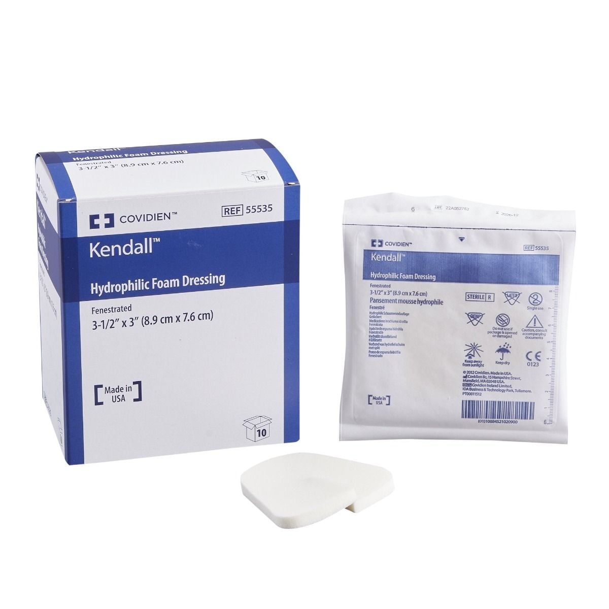 Kendall Hydrophilic Foam Dressings - Fenestrated