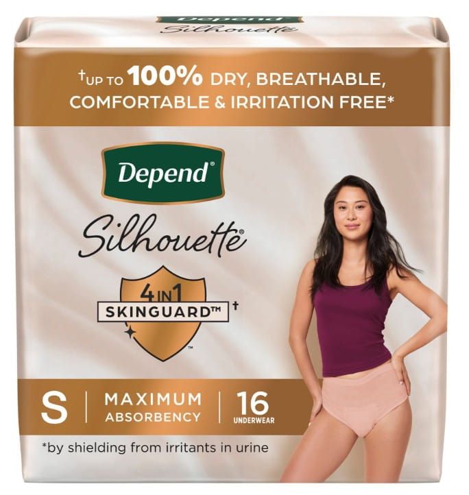 Depend Silhouette Underwear, Small, 26-34 Inch Waist