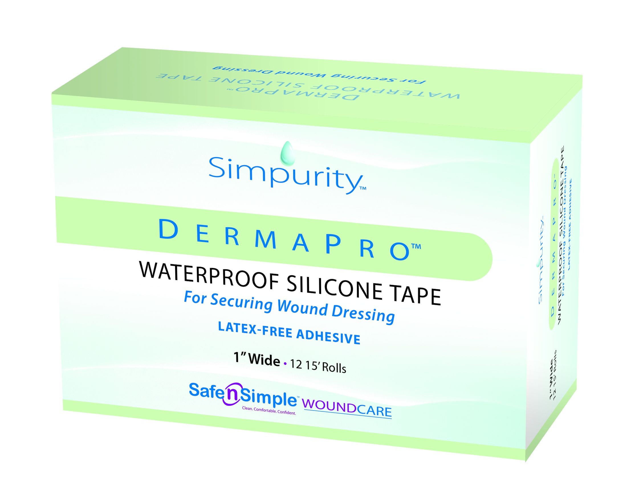 Image 1 of Safe N Simple Simpurity DermaPro Waterproof Silicone Tape