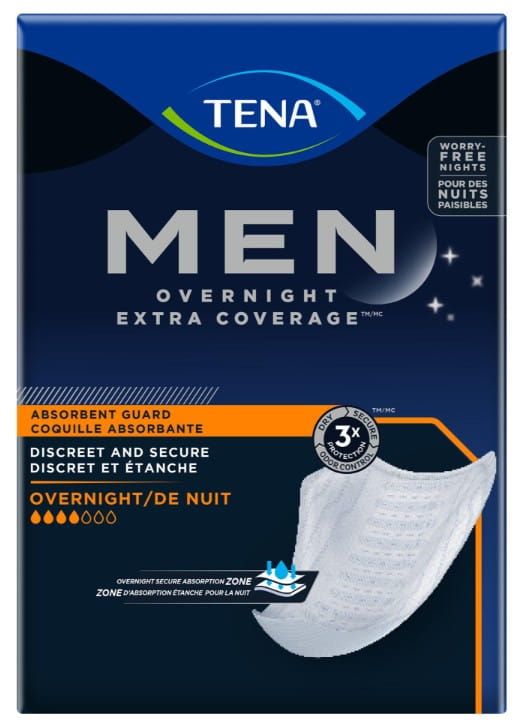 TENA Men Overnight Extra Coverage Asorbent Guards