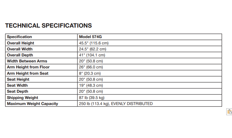 Specifications