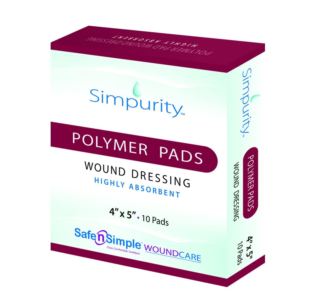 Image 1 of Simpurity Super Absorbent Polymer Pads - Wound Dressings