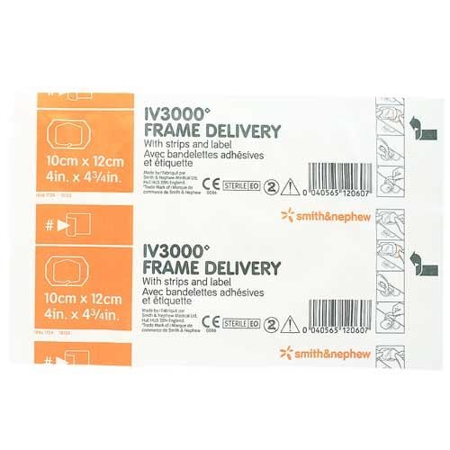 OpSite IV3000 Frame Delivery 4 x 4-3/4 Inch Peripheral Dressing 59410882