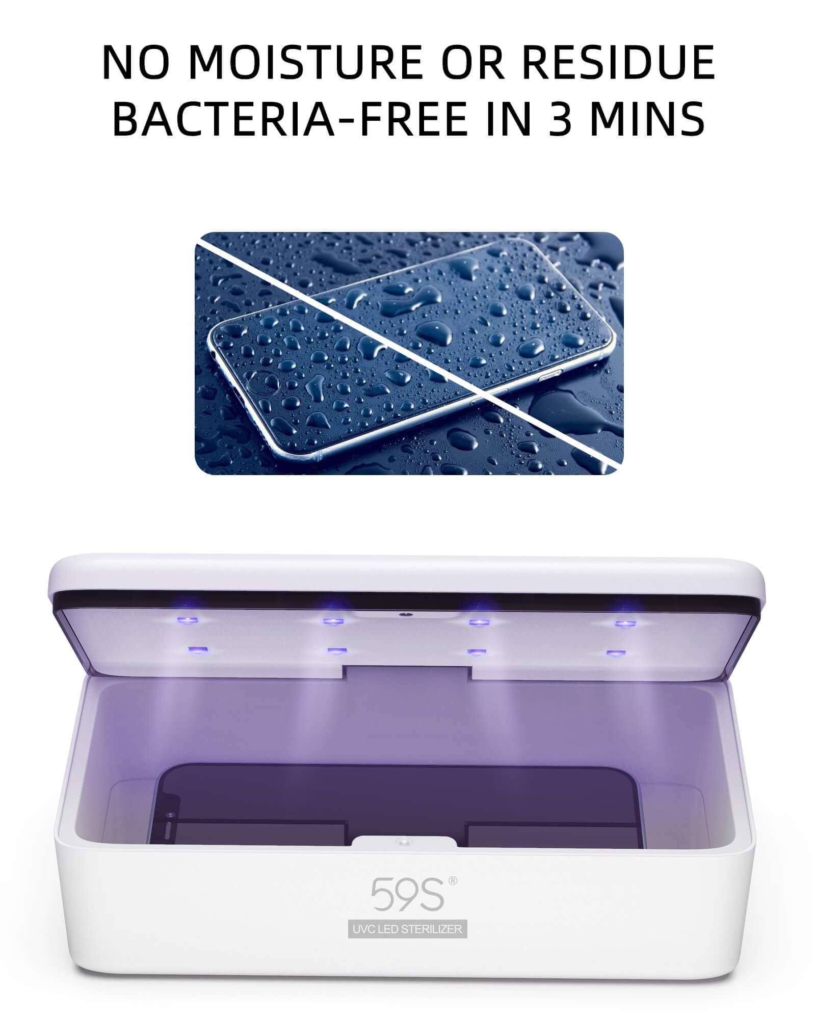59S UV Ultraviolet LED Sterilizer Sanitization Box - S2 Sanitizer