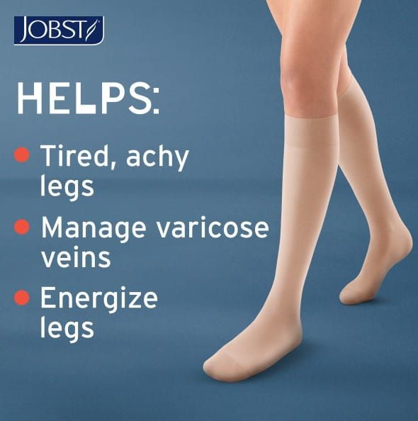 Helps: tired, achy legs, manage varicose veins, energize legs
