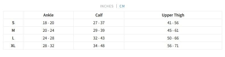 Size chart - Centimeters