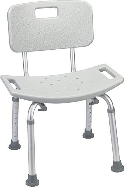 Drive Medical KD Aluminum Bath Bench w/Back 12202KD-4 | Vitality