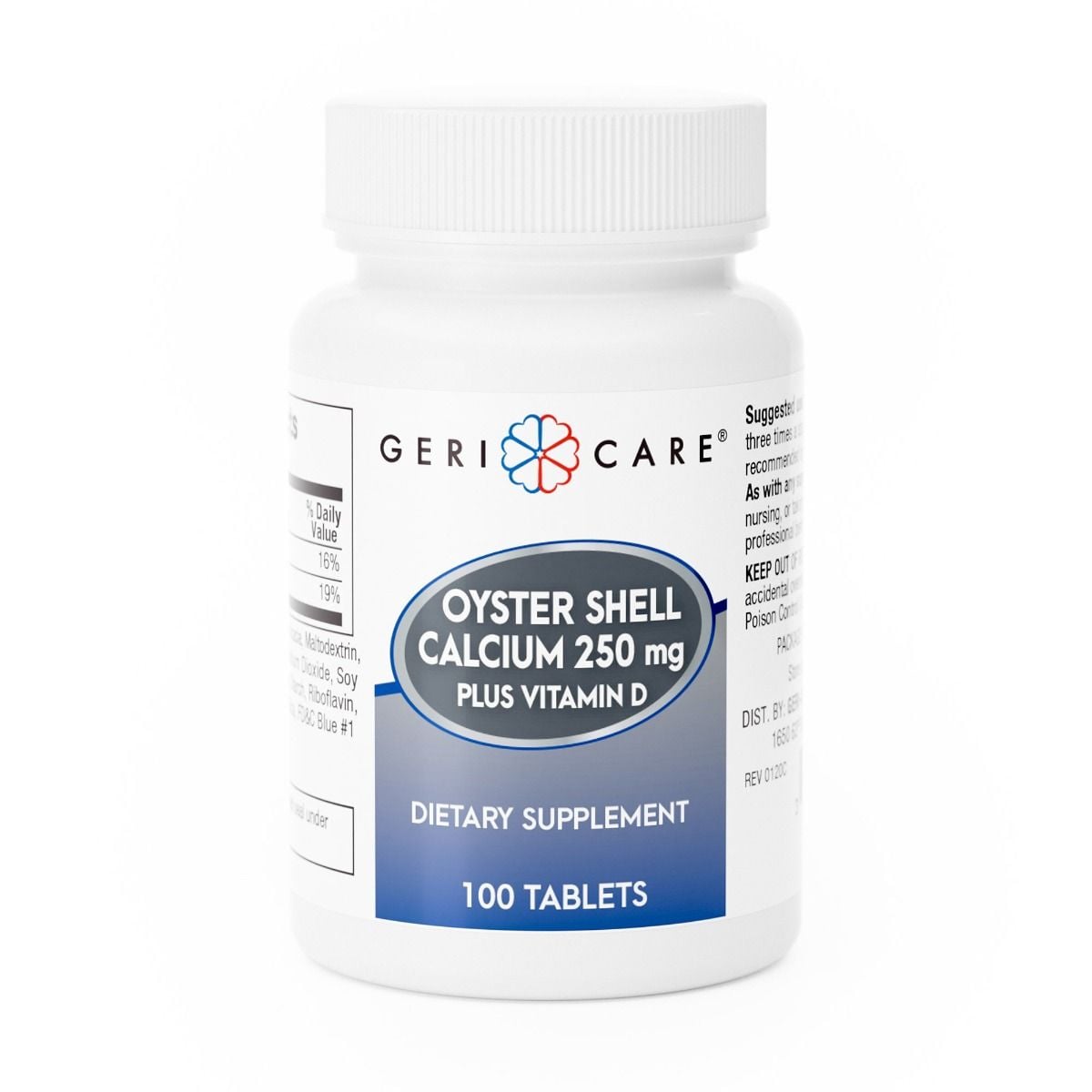 Geri-Care Oyster Shell Calcium Supplement with Vitamin D