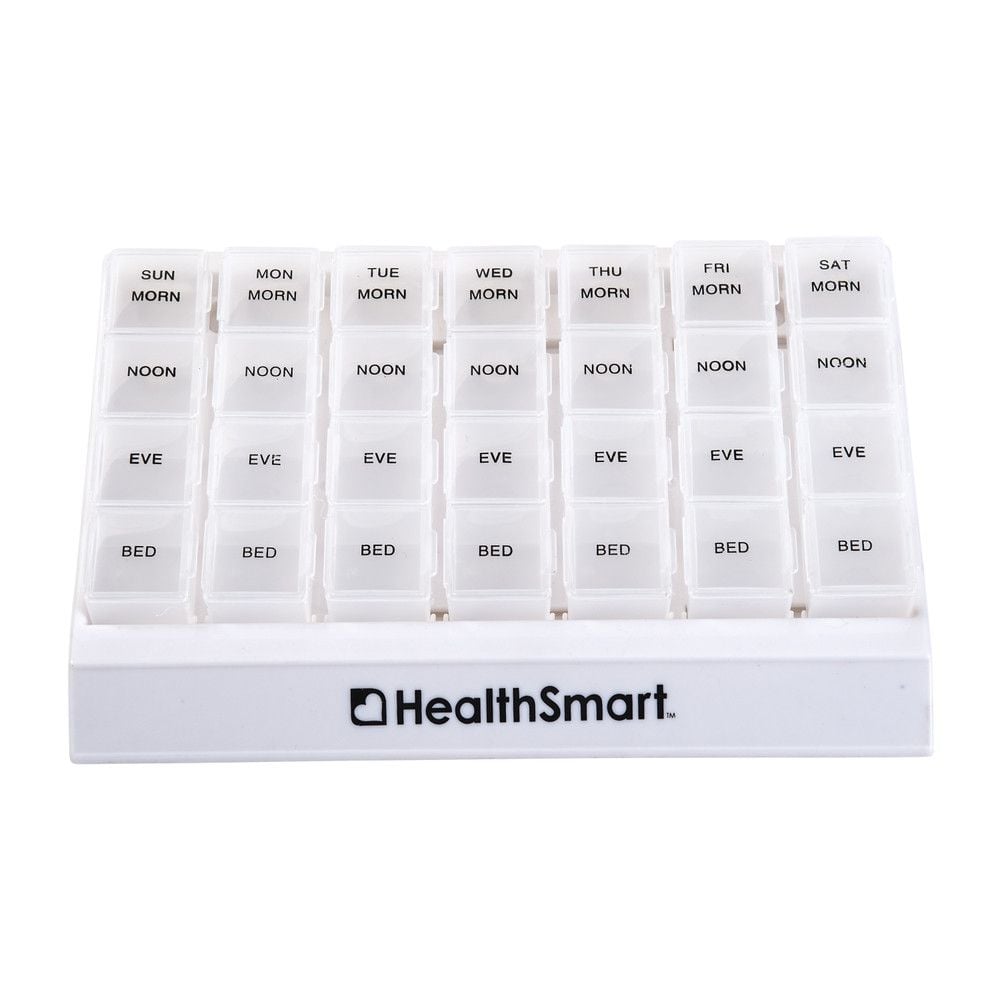 Large Weekly Medication Planner Pill Holder