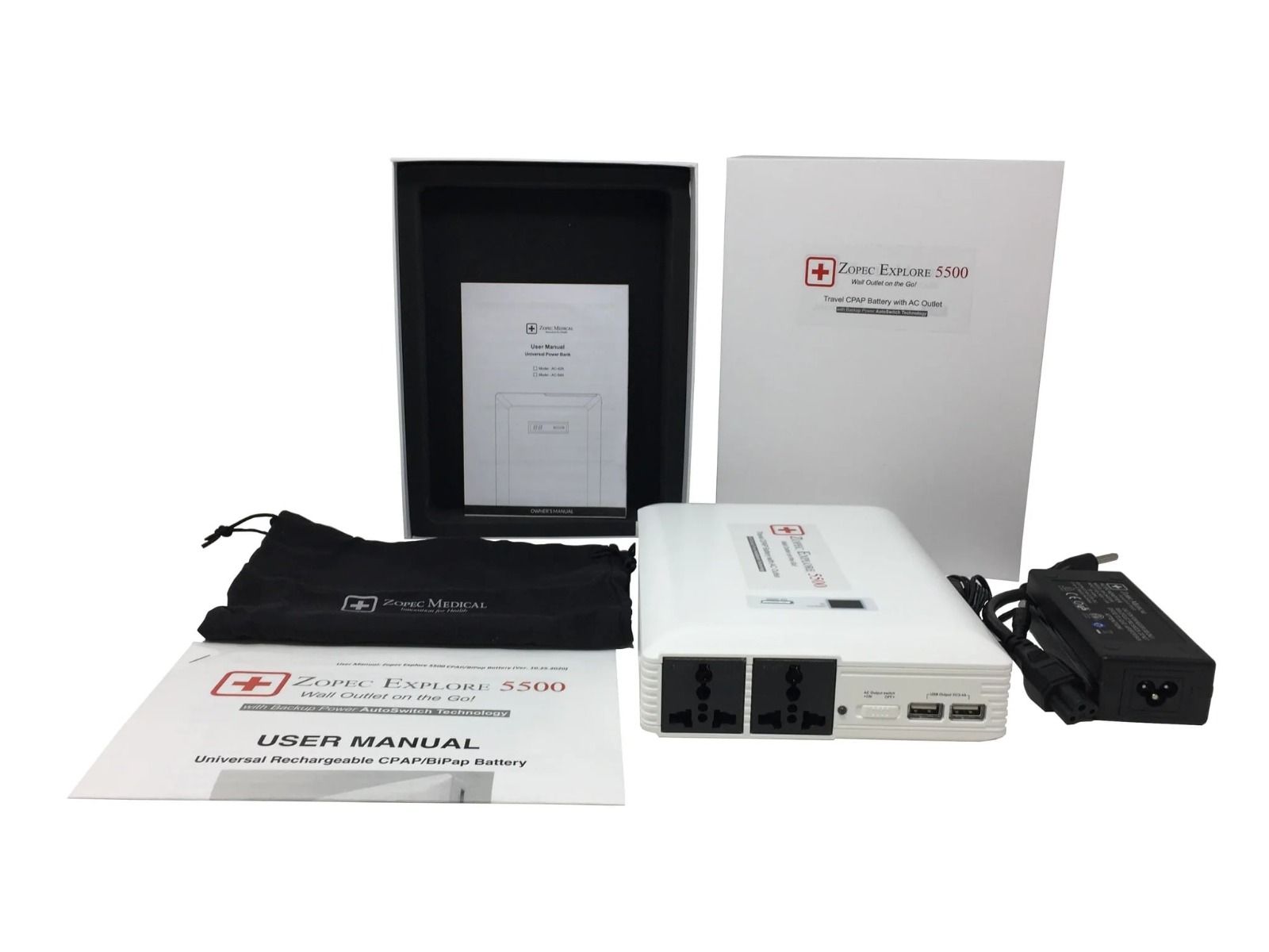 backup battery, carrying case, wall charger, car charger and carrying case