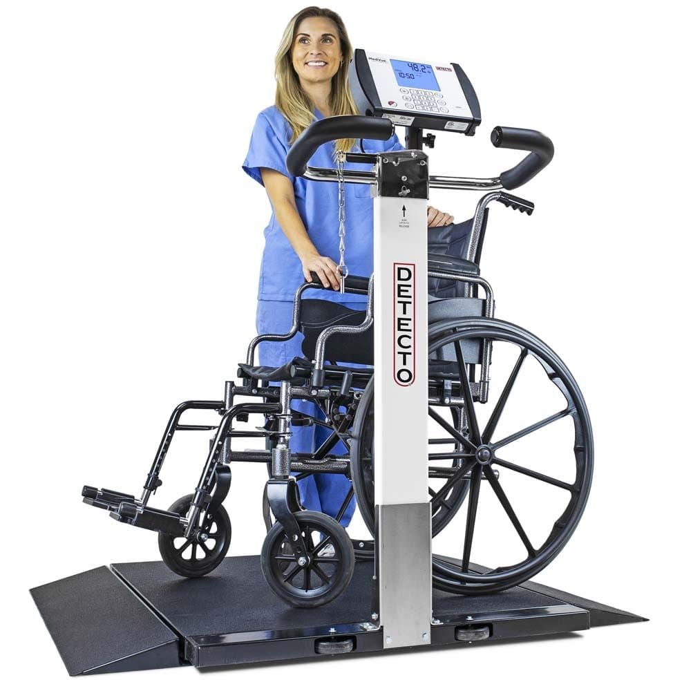Image 3 of Detecto 6550 Folding Portable Wheelchair Scale