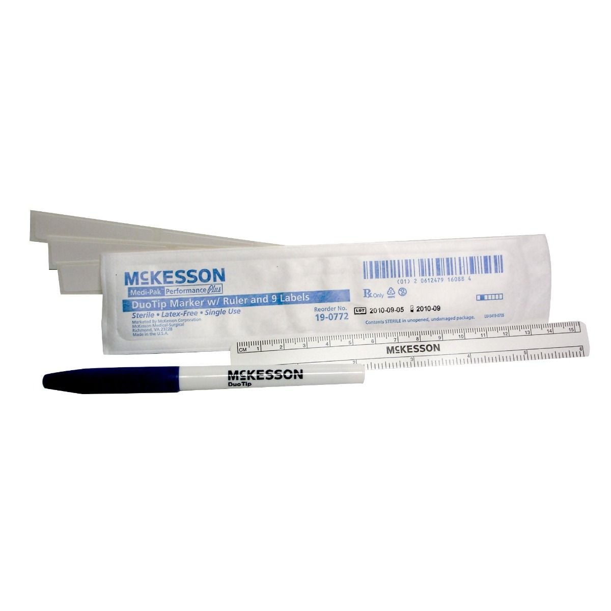 Medi-Pak Performance Plus DuoTip Marker with Ruler and 9 Labels