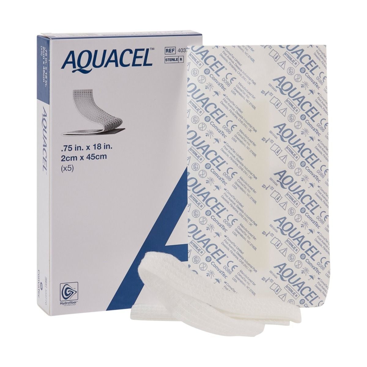 Aquacel Hydrofiber Wound Dressing Ribbon with Strengthening Fiber 403770