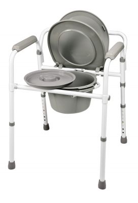Image 1 of Lumex Steel Folding Commode