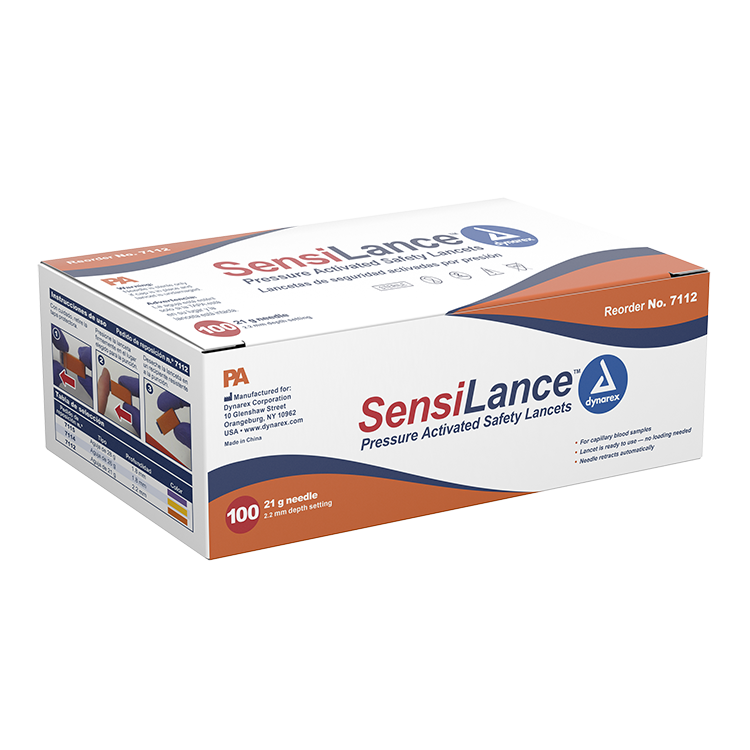 Dynarex Pressure & Button Activate Safety Lancets