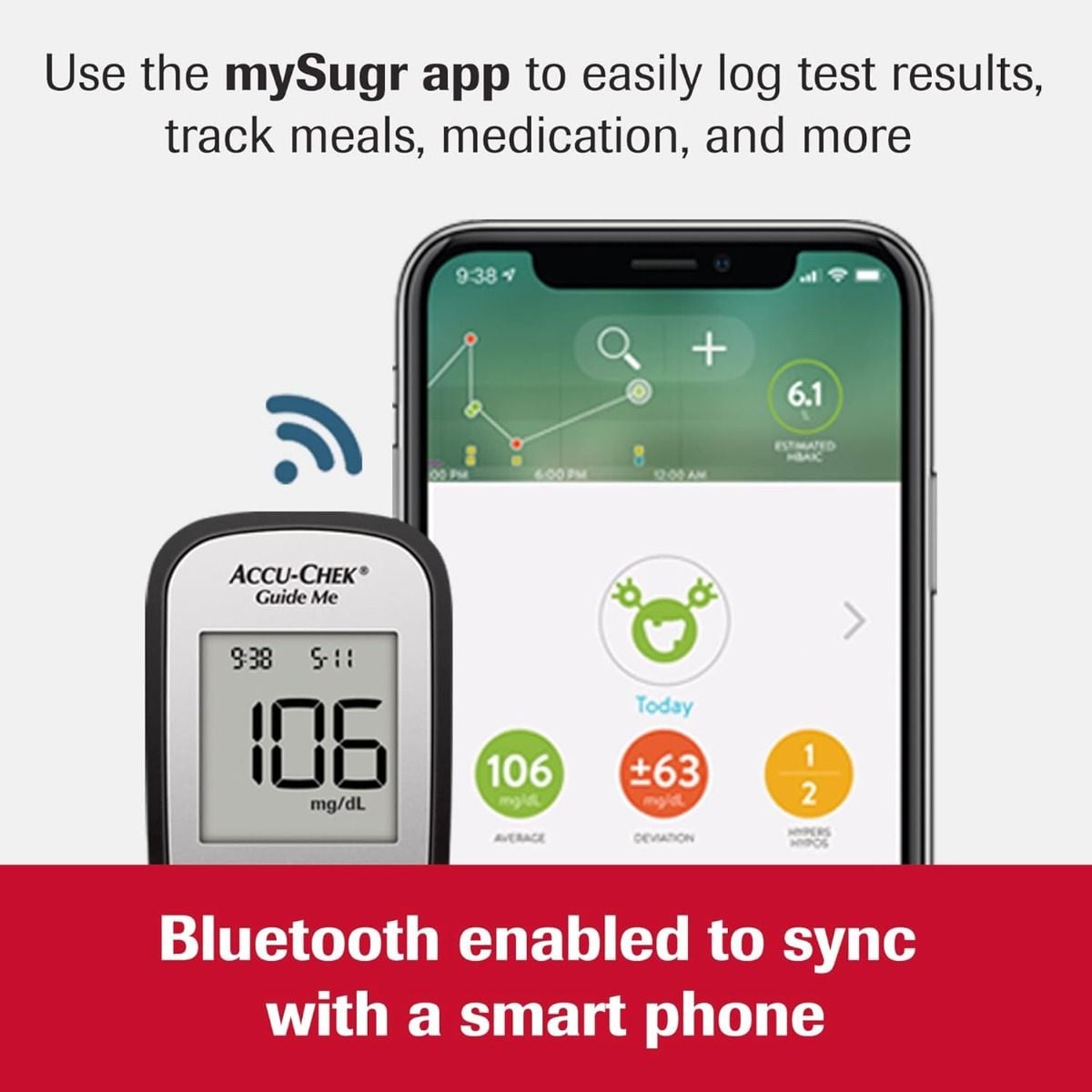 mySugr app logs test results