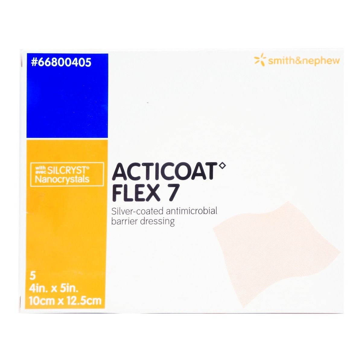 Acticoat Flex 66800405 | 7 Day, 4 x 5 Inch by Smith & Nephew