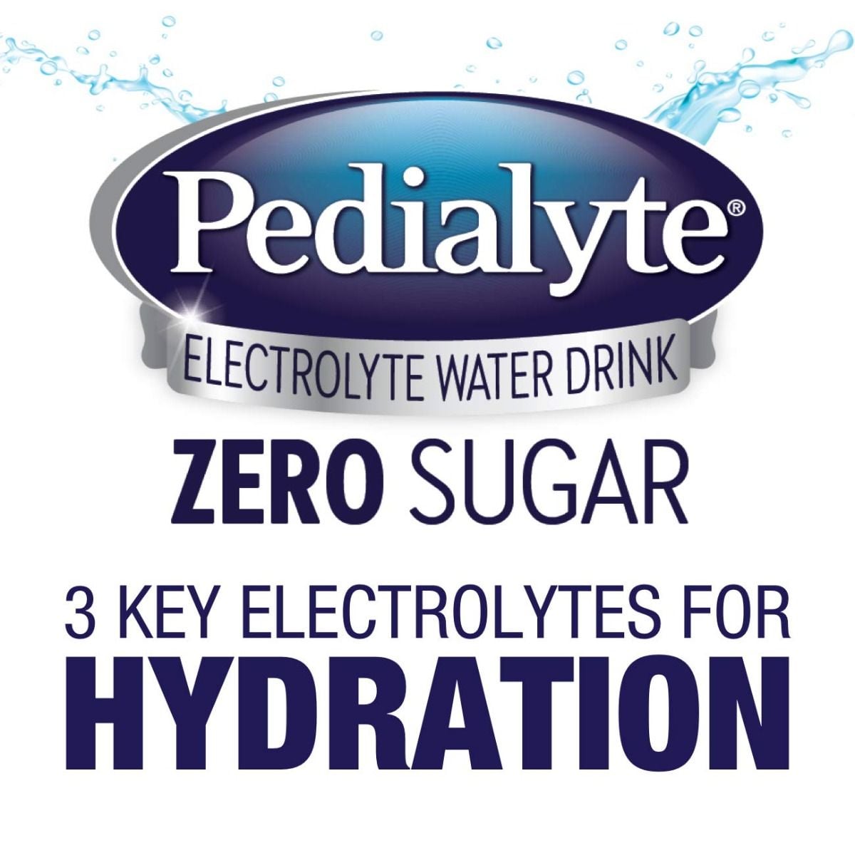 Zero sugar, 3 key hydrating electrolytes