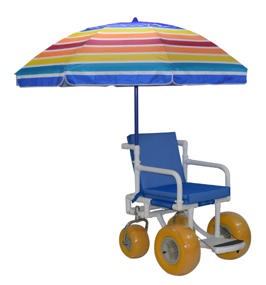 MJM All Terrain Beach Wheelchair with Umbrella