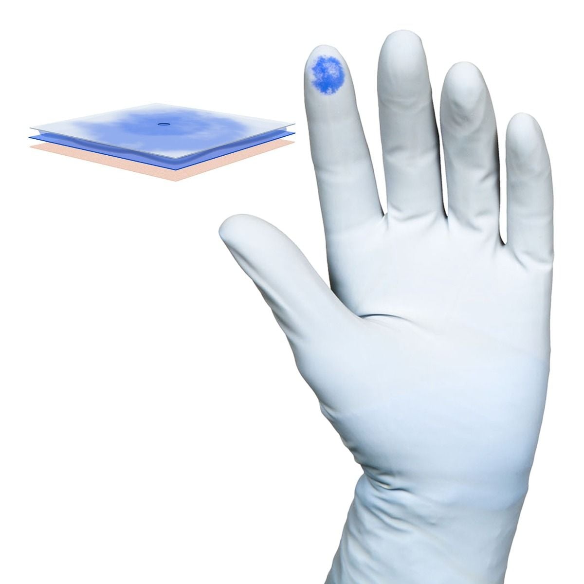 Gloved hand