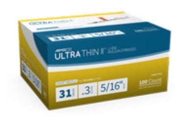 31 Gauge, 0.3 cc, 0.3 Inch Syringes