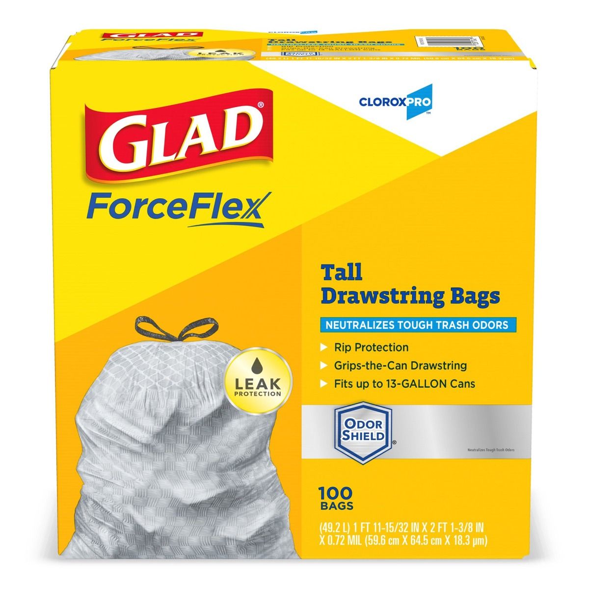 Saalfeld Glad Forceflex 13 Gallon Trash Bags