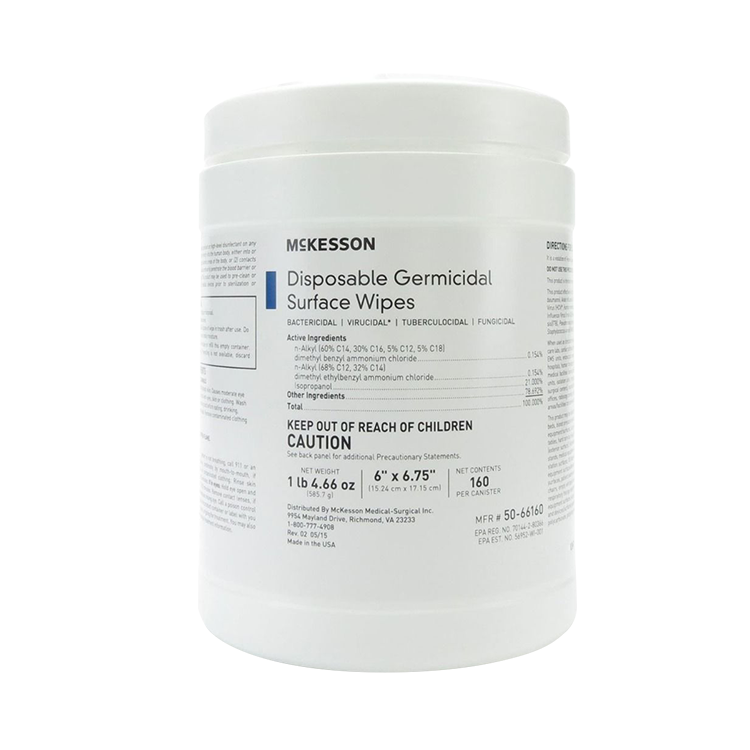 McKesson Pre-Moistened Disinfecting Wipes | 50-66160, 66160