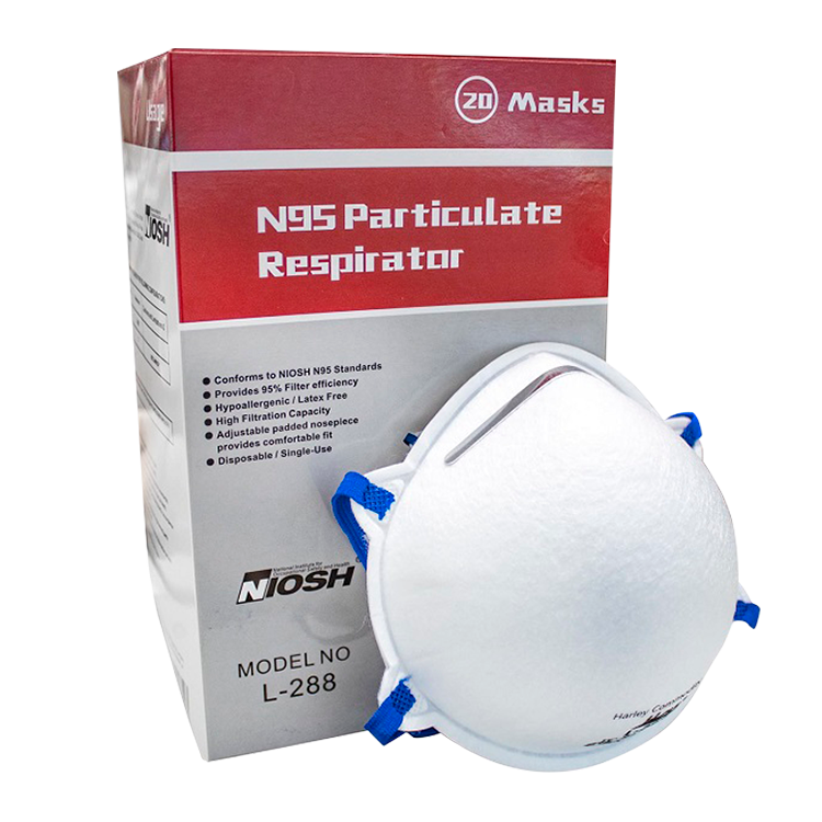 Harley N95 Model L-288 Cup-Style Respirator Face Mask