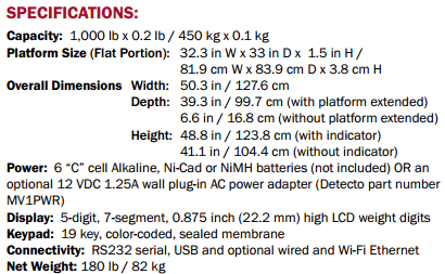 Product Specifications