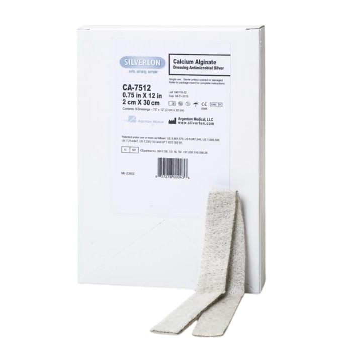 Image 1 of Silverlon Calcium Alginate Dressing Antimicrobial Silver