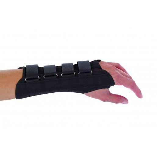 Wrist Support ProCare® Aluminum / Cotton / Flannel / Suede Right Hand Black Small (79-87003)