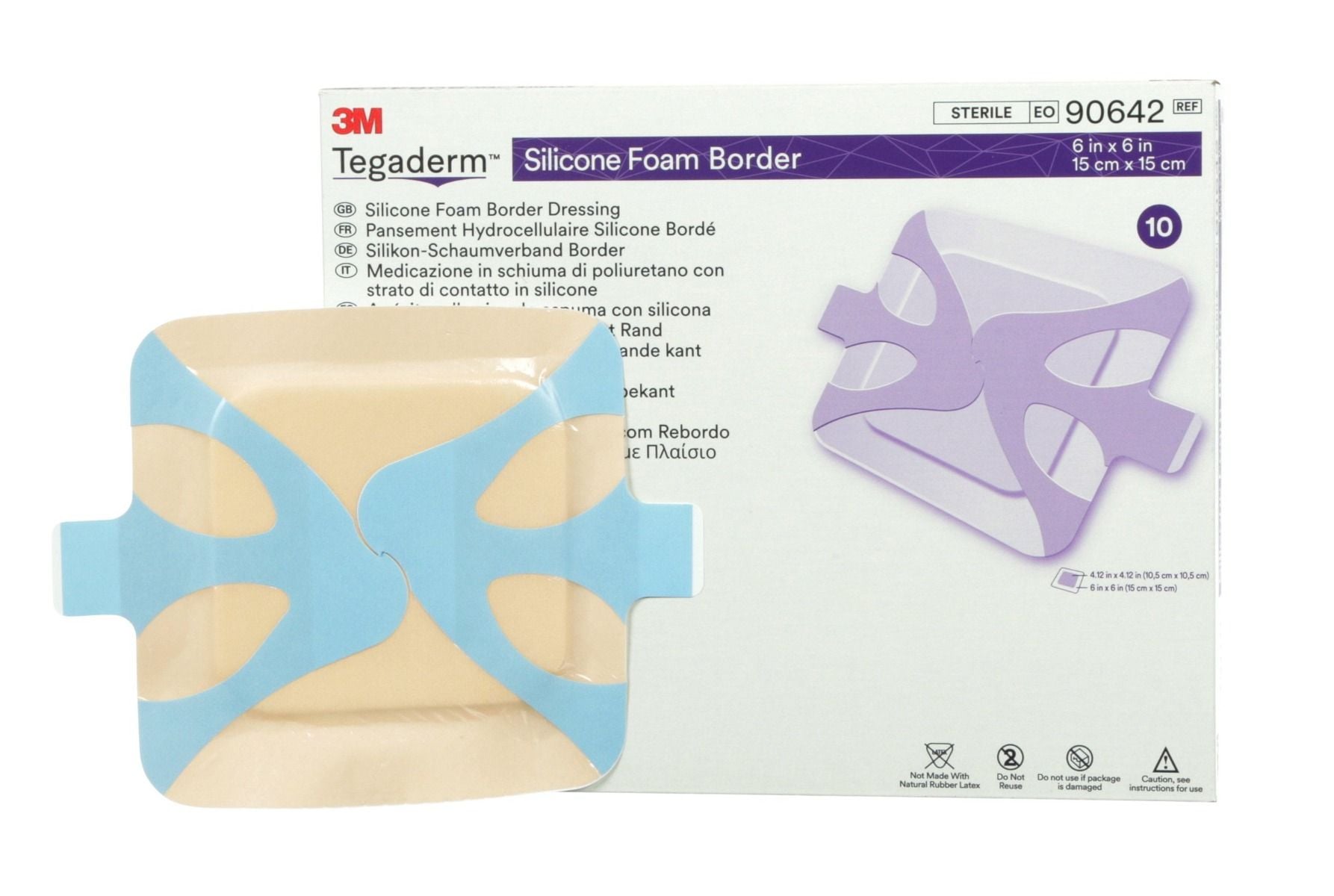 3M Tegaderm 90642 Silicone Foam