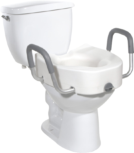 Drive Raised Elongated Toilet Seat with Arms