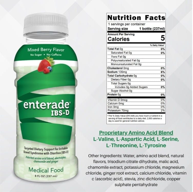Mixed berry 8 fl oz bottle nutrition facts