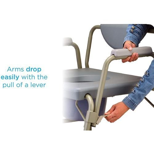 8583 Commode With Drop Arm Lever
