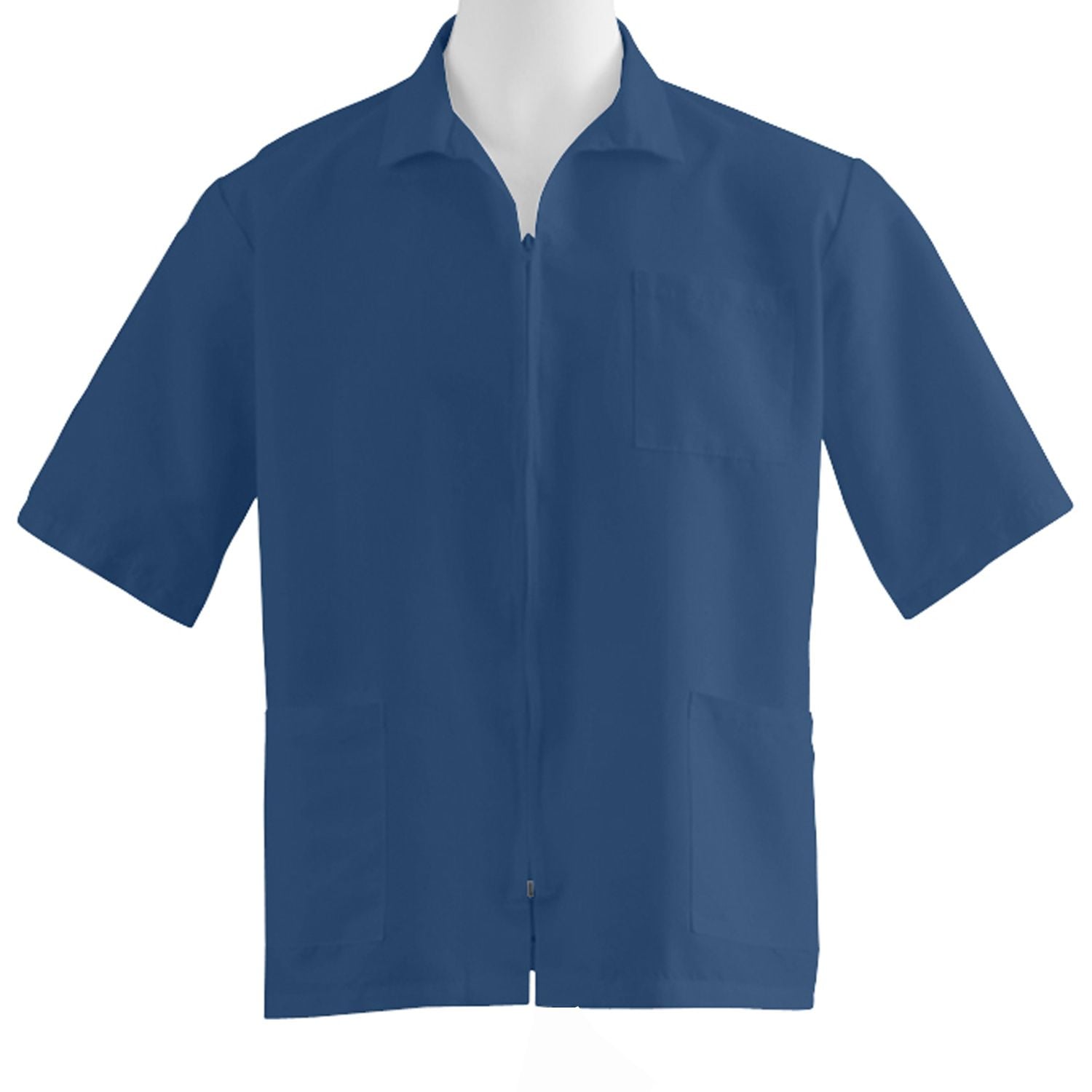 Medline Unisex Zip-Front 3-Pocket Smock Tops, Size XS - 3XL