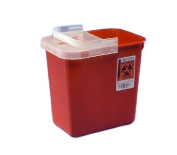1 Quart Red SharpSafety Sharps Container for Phlebotomy 8990SA