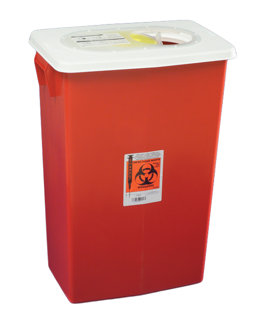 18 Gallon Covidien SharpSafety Sharps Container, Gasket Lid - 8998