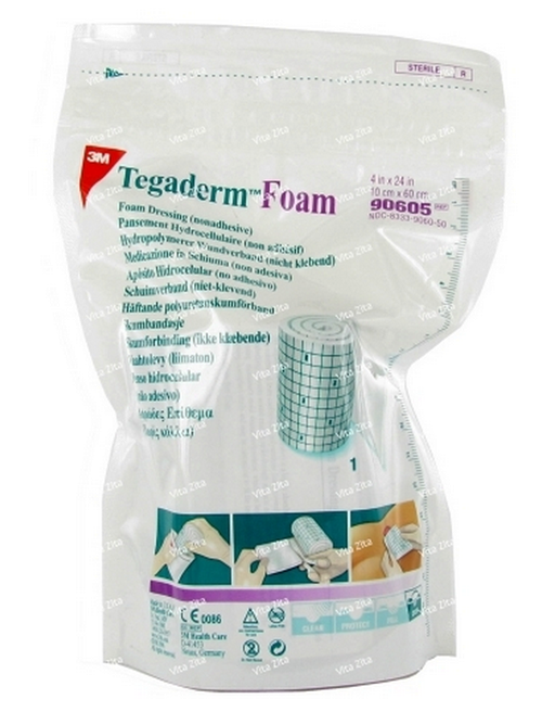 90605 Tegaderm Foam Dressing Packaged