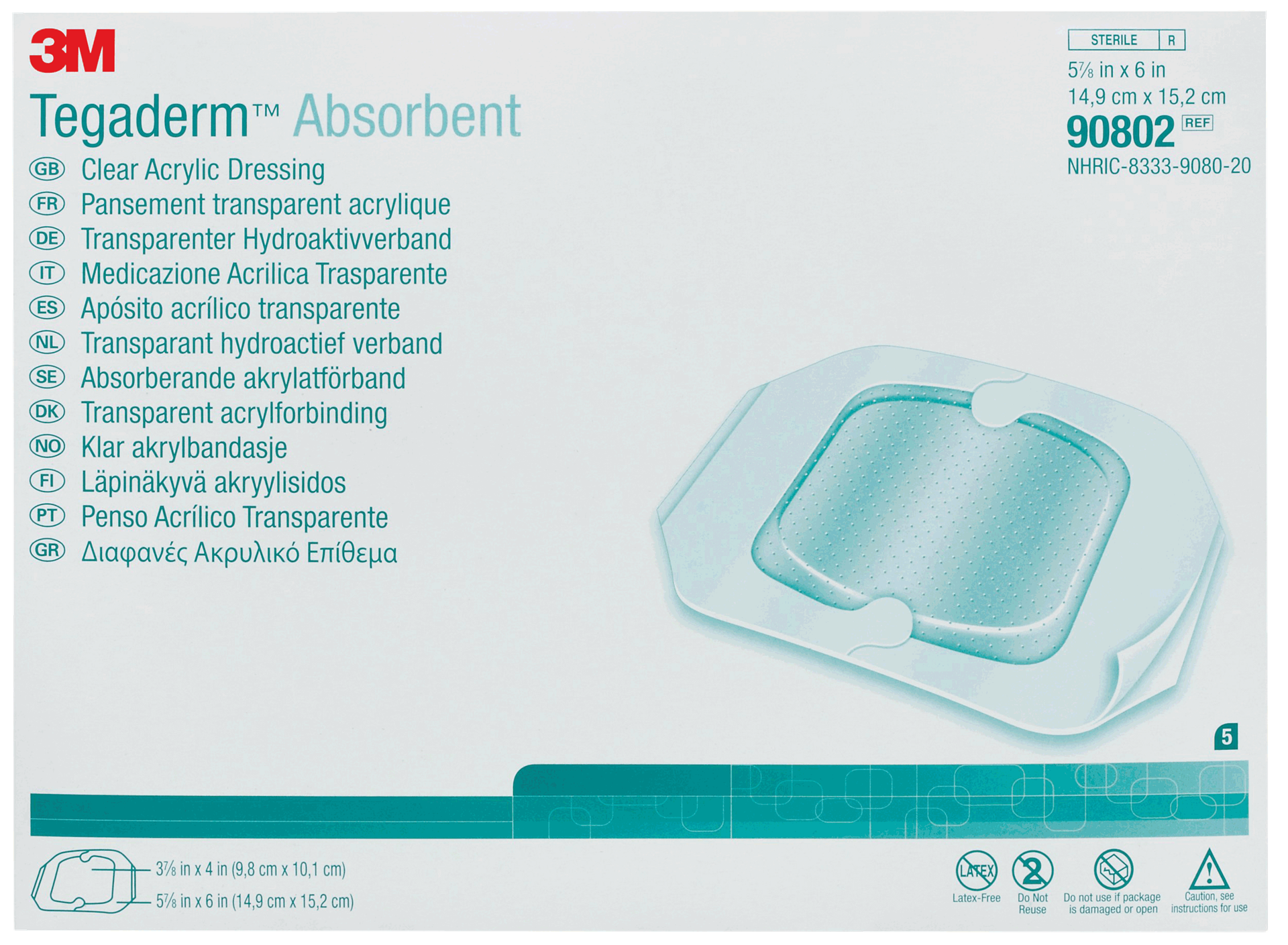 3M Tegaderm Absorbent 90802