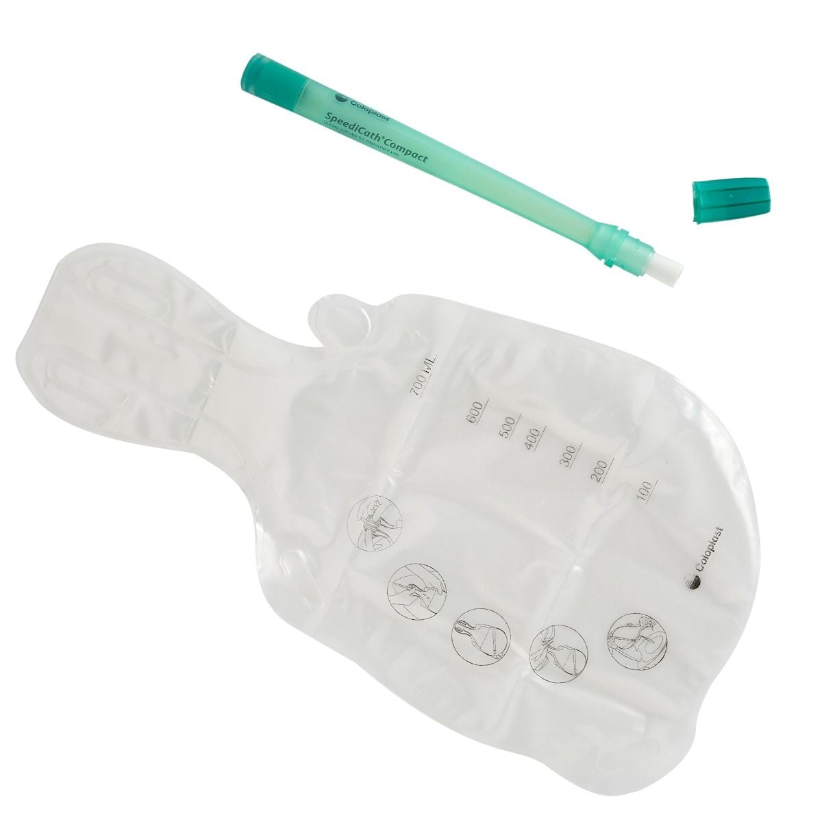 Coloplast SpeediCath Compact Catheter Male with collection bag