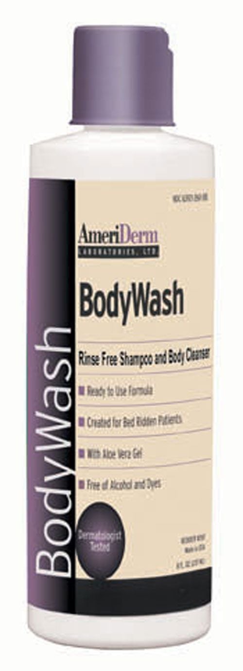Image 1 of Ameriderm Rinse-Free Shampoo and Bodywash - 8 oz.
