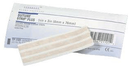Image 1 of Derma Sciences Suture Strip&reg; Plus Wound Care Strips - Sizes: 1/8, 1/4, 1/2