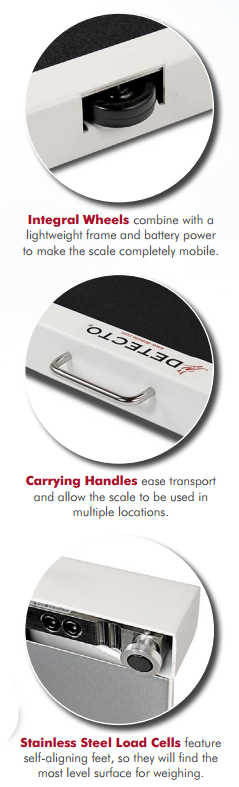 Portable Wheelchair Scale Features